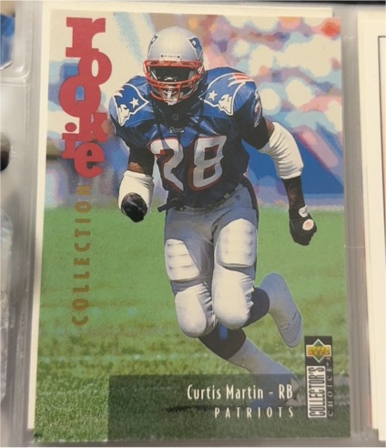 1995 Upper Deck Collector's Choice #28 Curtis Martin — front