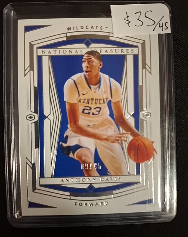 2020 Panini National Treasures Collegiate Anthony Davis /45 — front