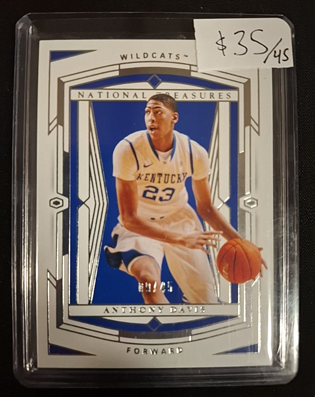 2020 Panini National Treasures Collegiate #NT-AD Anthony Davis — front