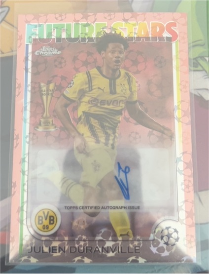 2024-25 Topps Chrome UEFA Club Competitions #CA-JD Julien Duranville — front