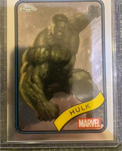 2025 Topps Chrome Marvel #128 Hulk — front