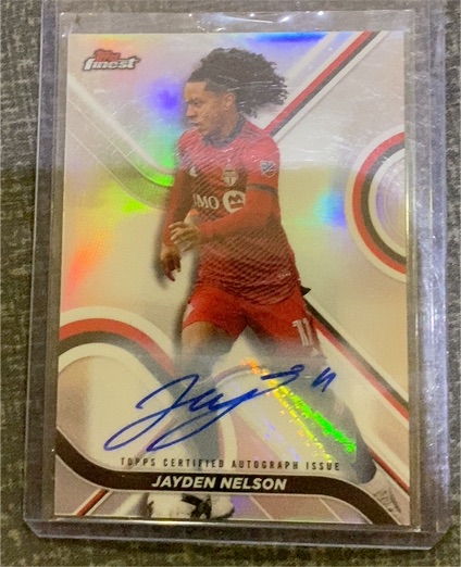 2022 Topps Finest MLS #39 Jayden Nelson — front