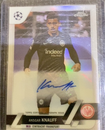 2022-23 Topps Chrome UEFA Club Competitions #CA-KN Ansgar Knauff Auto — front