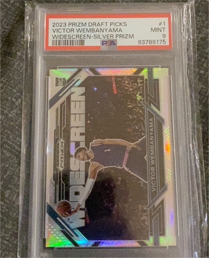 2023 Panini Prizm Draft Picks #1 Victor Wembanyama Widescreen Silver Prizm — front