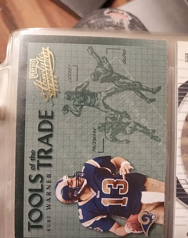 2002 Playoff Absolute Memorabilia #TT-13 Kurt Warner Tools of the Trade — front