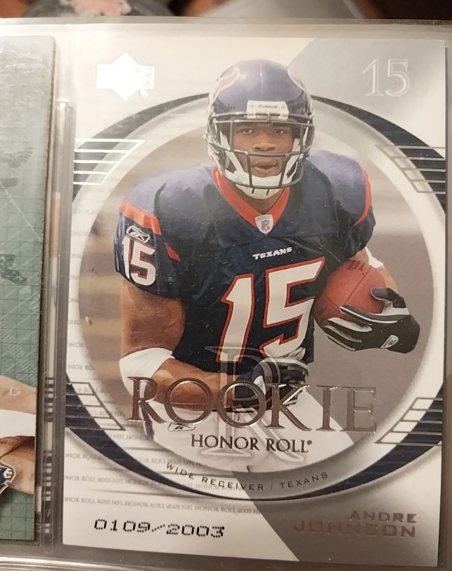 2003 Upper Deck #133 Andre Johnson Rookie Honor Roll — front