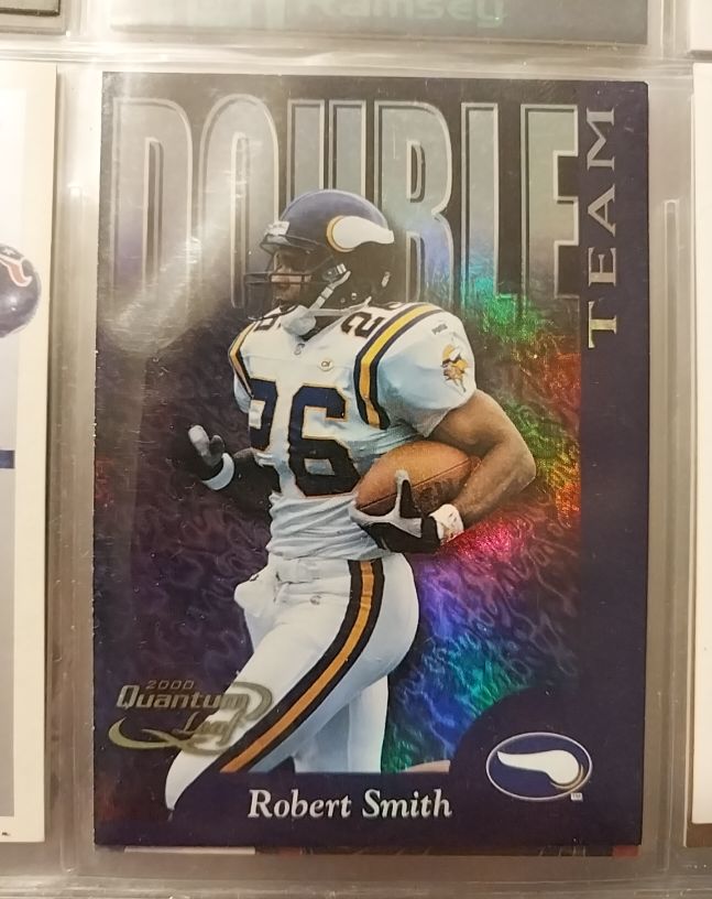 2000 Quantum Leaf Double Team #DT-22 Robert Smith — front