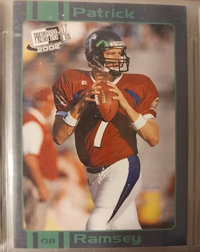 2002 Press Pass JE #OS16 Patrick Ramsey — front