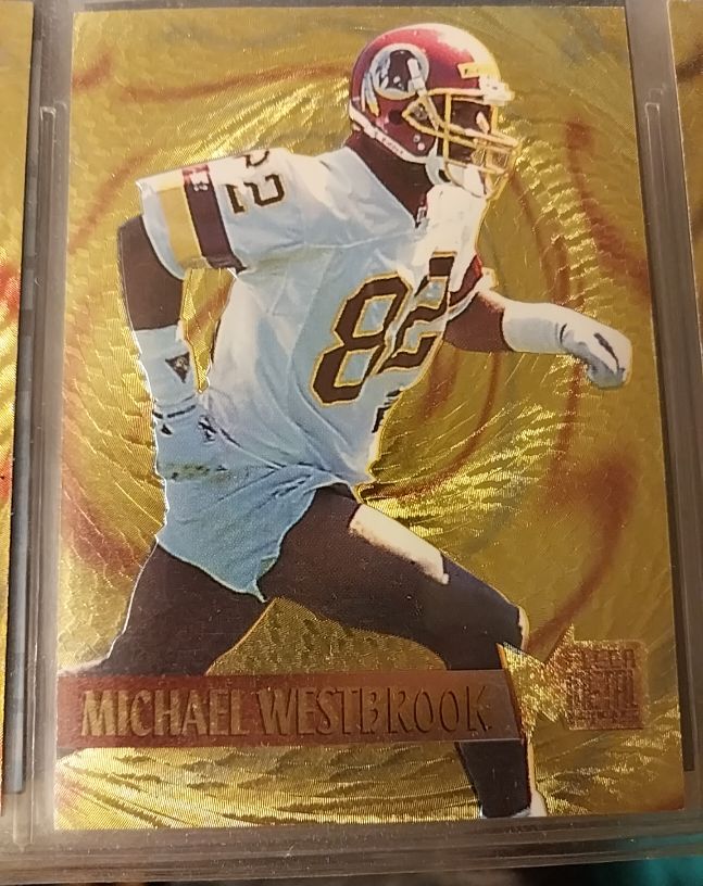 1995 Fleer Metal Gold Blaster #16 Michael Westbrook — front