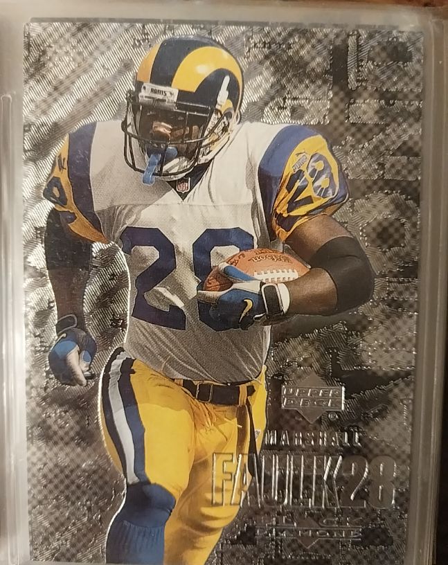 2000 Upper Deck Black Diamond #93 Marshall Faulk — front