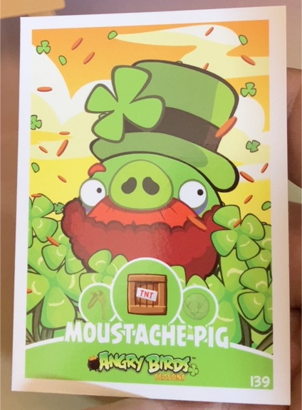2012 Rovio Angry Birds #139 Moustache Pig — front