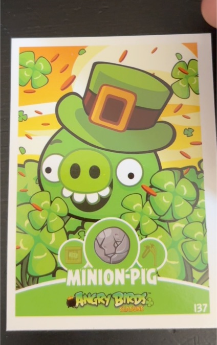 2012 Rovio Angry Birds #137 Minion Pig — front
