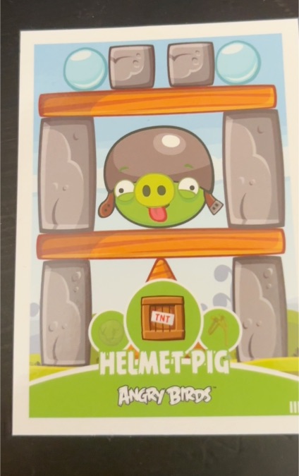 2012 Rovio Angry Birds #111 Helmet Pig — front