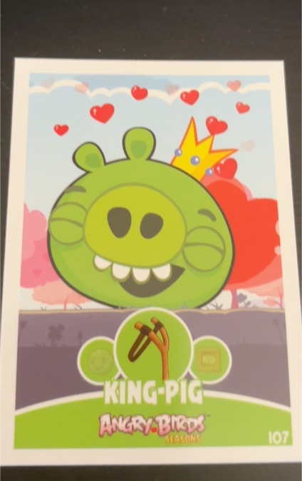 2012 Rovio Angry Birds #107 King Pig — front
