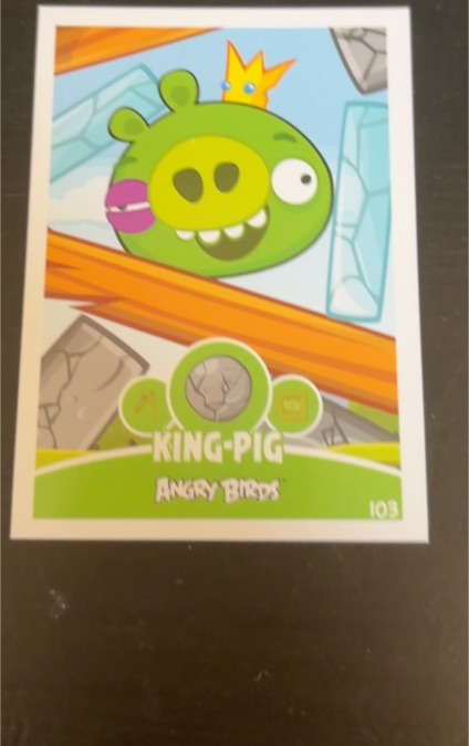 2012 Rovio Angry Birds #103 King Pig — front