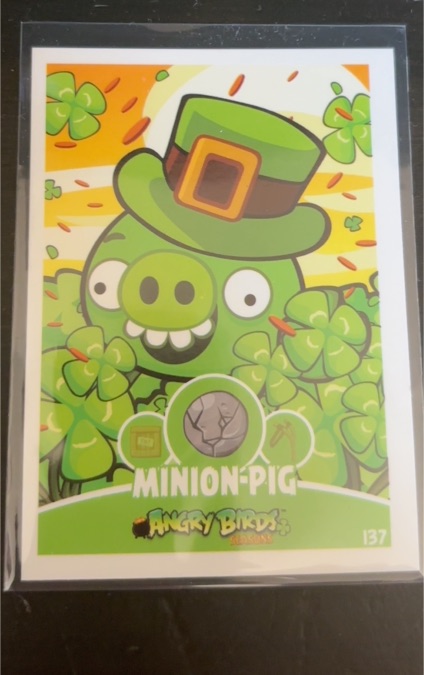 2012 Rovio Angry Birds #137 Minion Pig — front