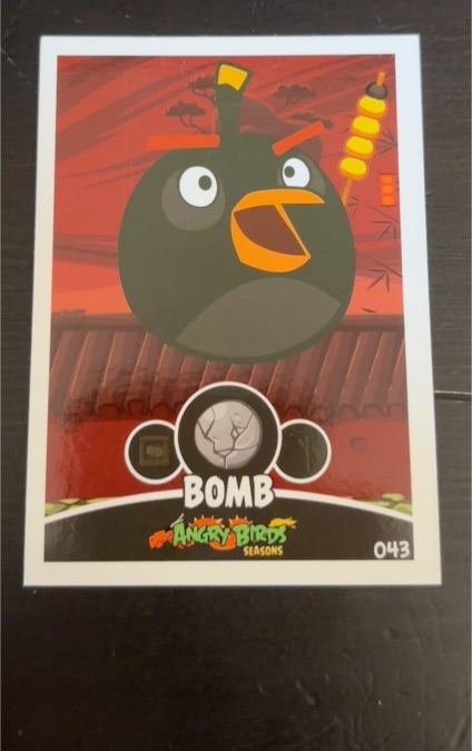 2012 Rovio Angry Birds Trading Cards #043 Bomb — front