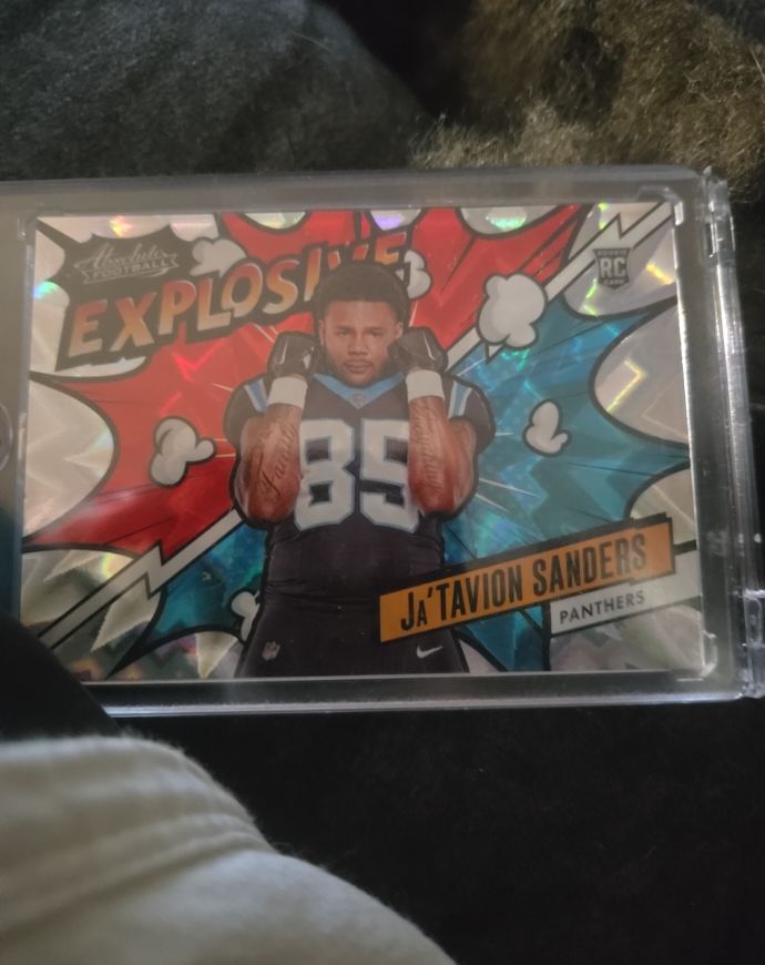 2024 Panini Absolute Explosive Ja'Tavion Sanders Rookie Card — front