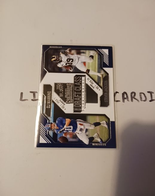 2024 Panini Contenders Football #21 Eli Manning / Steven Jackson Draft Class — front