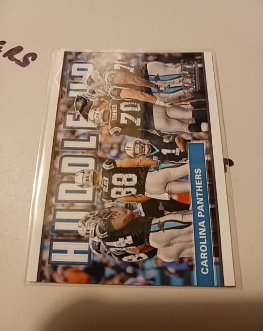 2017 Score #6 Carolina Panthers Huddle Up — front