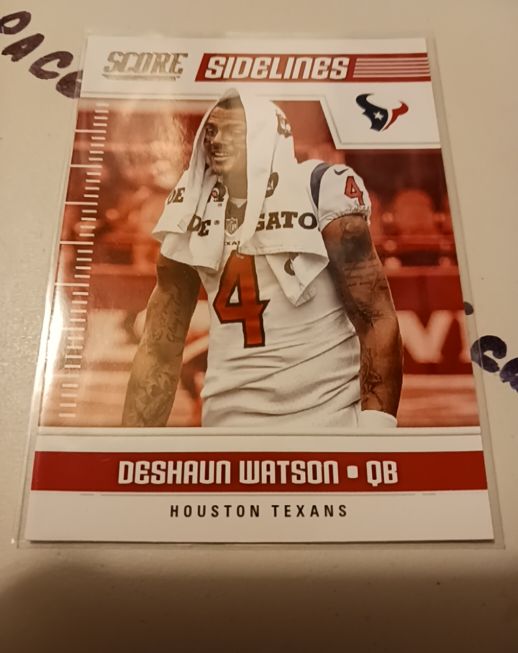 2018 Panini Score #4 Deshaun Watson Sidelines Houston Texans — front