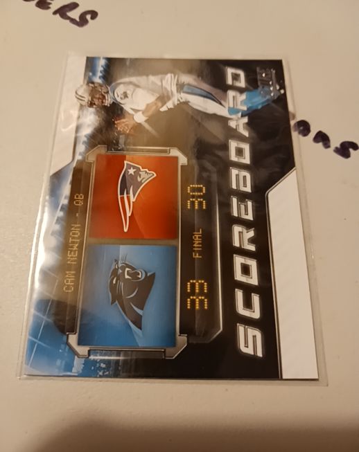 2018 Panini Score #5 Cam Newton Scoreboard — front