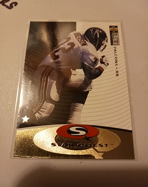 1997 Upper Deck Collector's Choice Starquest #SQ2 Jamal Anderson Falcons — front