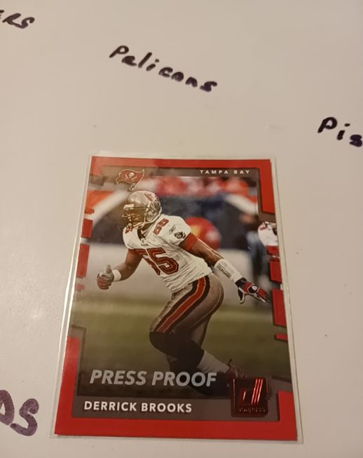 2017 Panini Donruss Press Proof Derrick Brooks — front