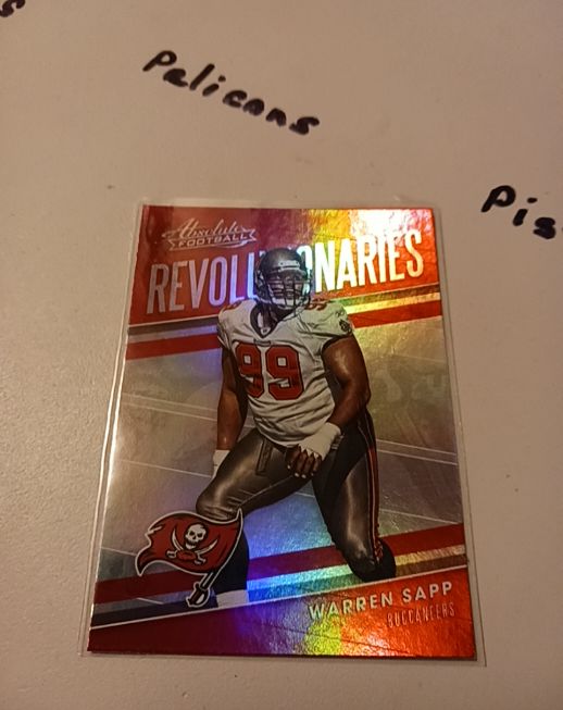 2018 Panini Absolute Revolutionaries #RE Warren Sapp — front