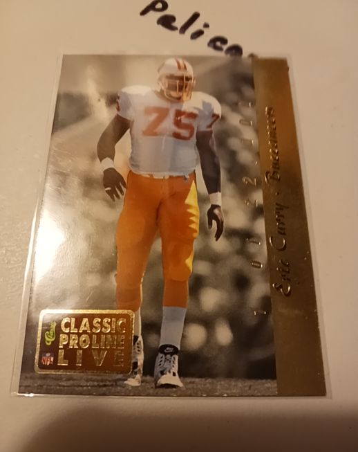 1993 Classic Pro Line Live #2 Eric Curry Buccaneers — front