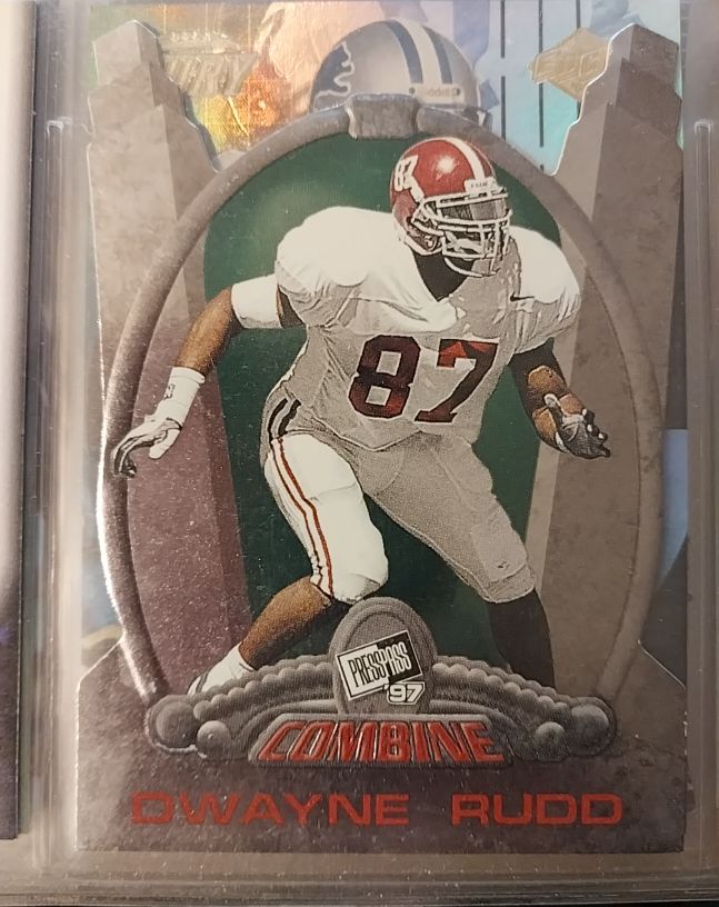 1997 Press Pass Combine #Dwayne Rudd — front