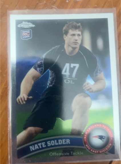 2011 Topps Chrome #215 Nate Solder — front