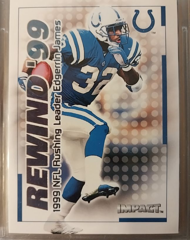 2000 Skybox Impact #36 RN Edgerrin James — front