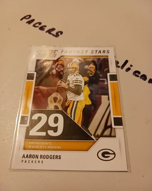 2017 Panini Score Fantasy Stars #11 Aaron Rodgers — front