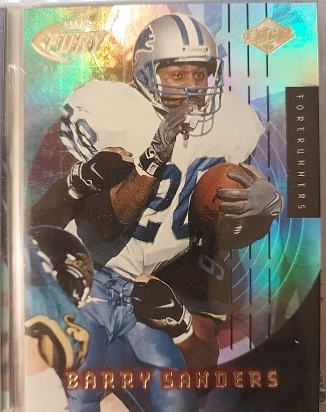 1999 Edge Fury Forerunners #F5 Barry Sanders — front