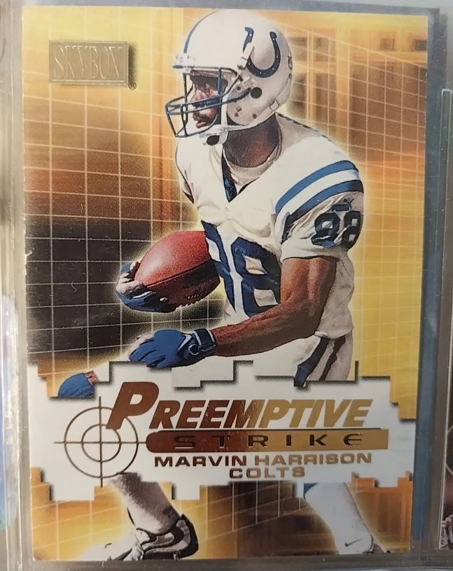 2000 SkyBox Preemptive Strike #7 Marvin Harrison — front