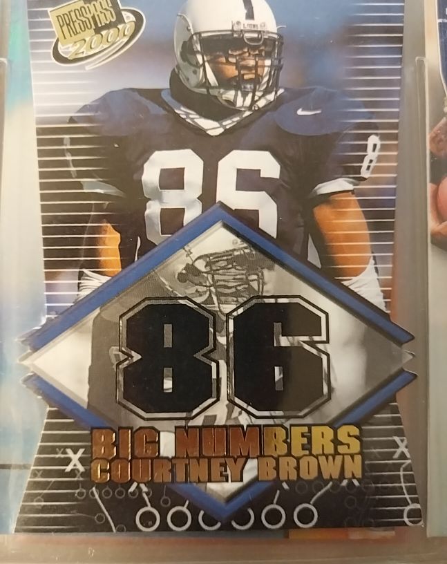 2000 Press Pass Big Numbers #BN3 Courtney Brown — front