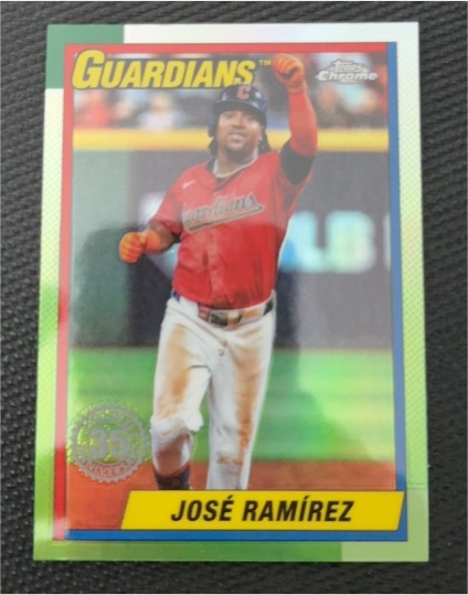2025 Topps Chrome 35th Anniversary #90CB-5 José Ramírez — front