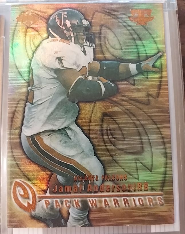 1999 Collector's Edge Triumph #PW1 Jamal Anderson Pack Warriors Insert — front