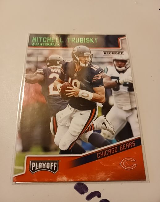 2018 Panini Playoff #32 Mitchell Trubisky — front