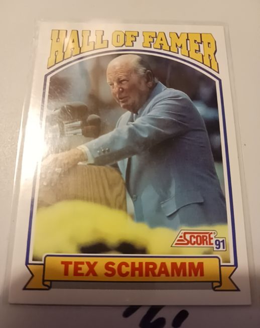 1991 Score #673 Tex Schramm — front