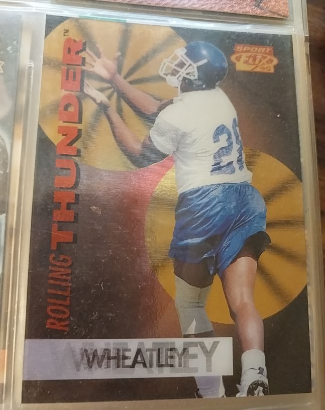 1995 Sportflix Rolling Thunder #6 Tyrone Wheatley — front