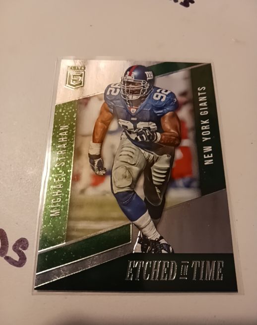 2016 Donruss Elite Etched In Time #ET-MS Michael Strahan — front