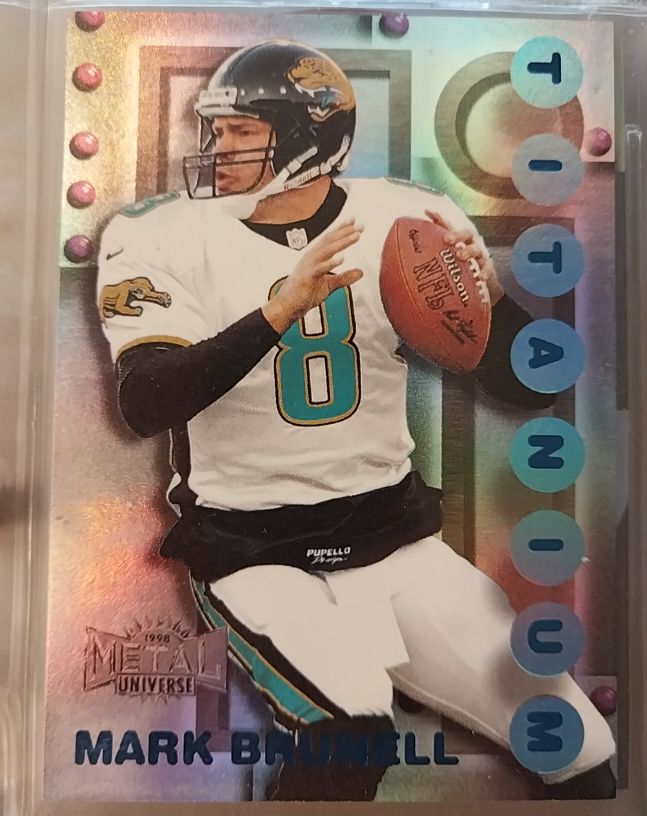 1998 Metal Universe Titanium #5 Mark Brunell — front