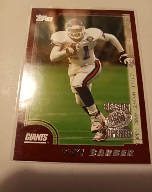 2000 Topps #312 Tiki Barber — front