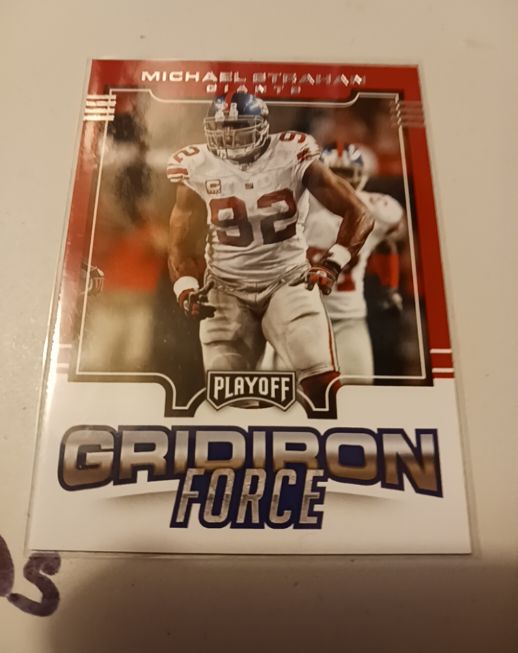 2017 Panini Playoff #16 Michael Strahan Gridiron Force — front