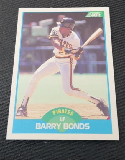 1989 Score #127 Barry Bonds — front