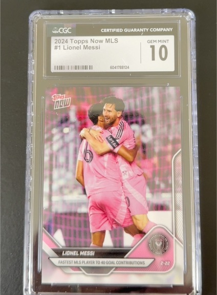 2024 Topps Now MLS #1 Lionel Messi — front