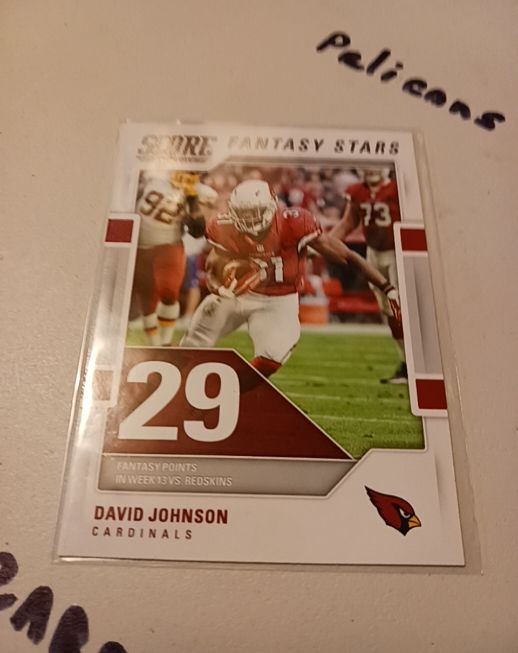 2017 Panini Score Fantasy Stars #13 David Johnson — front