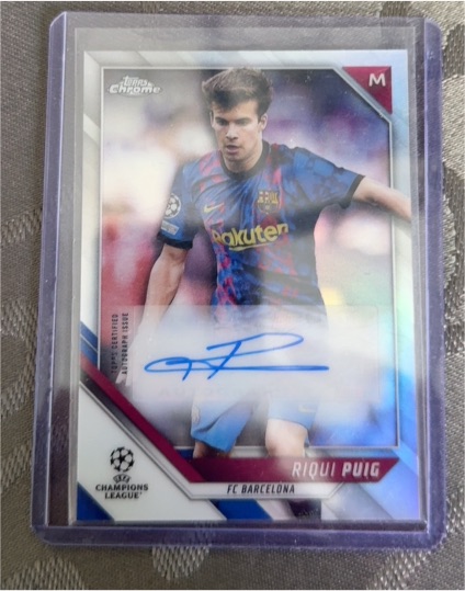 2021-22 Topps Chrome UEFA Champions League #CA-RP Riqui Puig — front